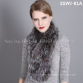 Natural Fox Scarf Eswj-07A